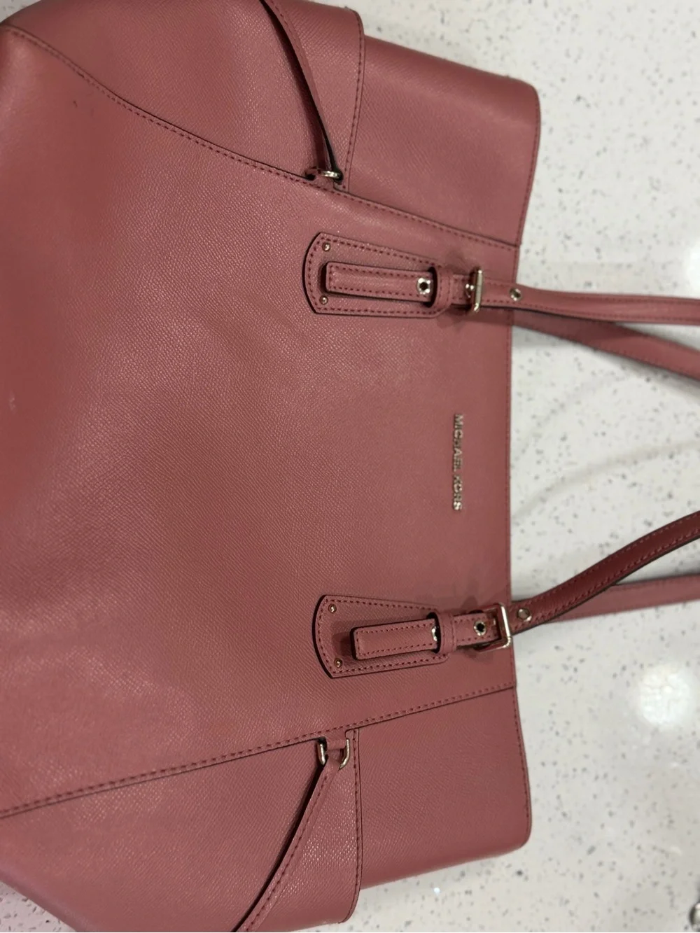 Michael Kors Rose Pink Saffiano Leather Tote